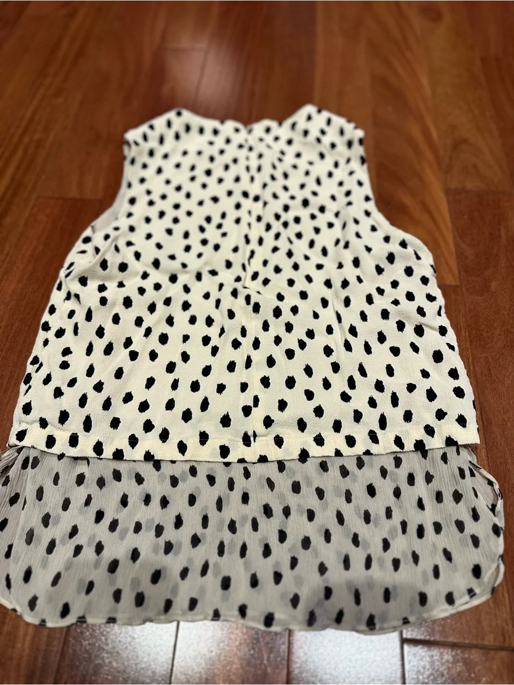 Kate Spade Leopard Dot Sleeveless Layer Tank Top